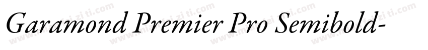 Garamond Premier Pro Semibold字体转换
